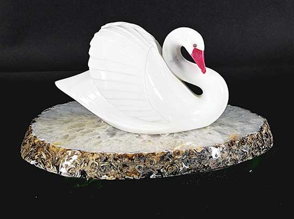 Lyle Sopel (1951) - Lakeside Seranade - White Swan