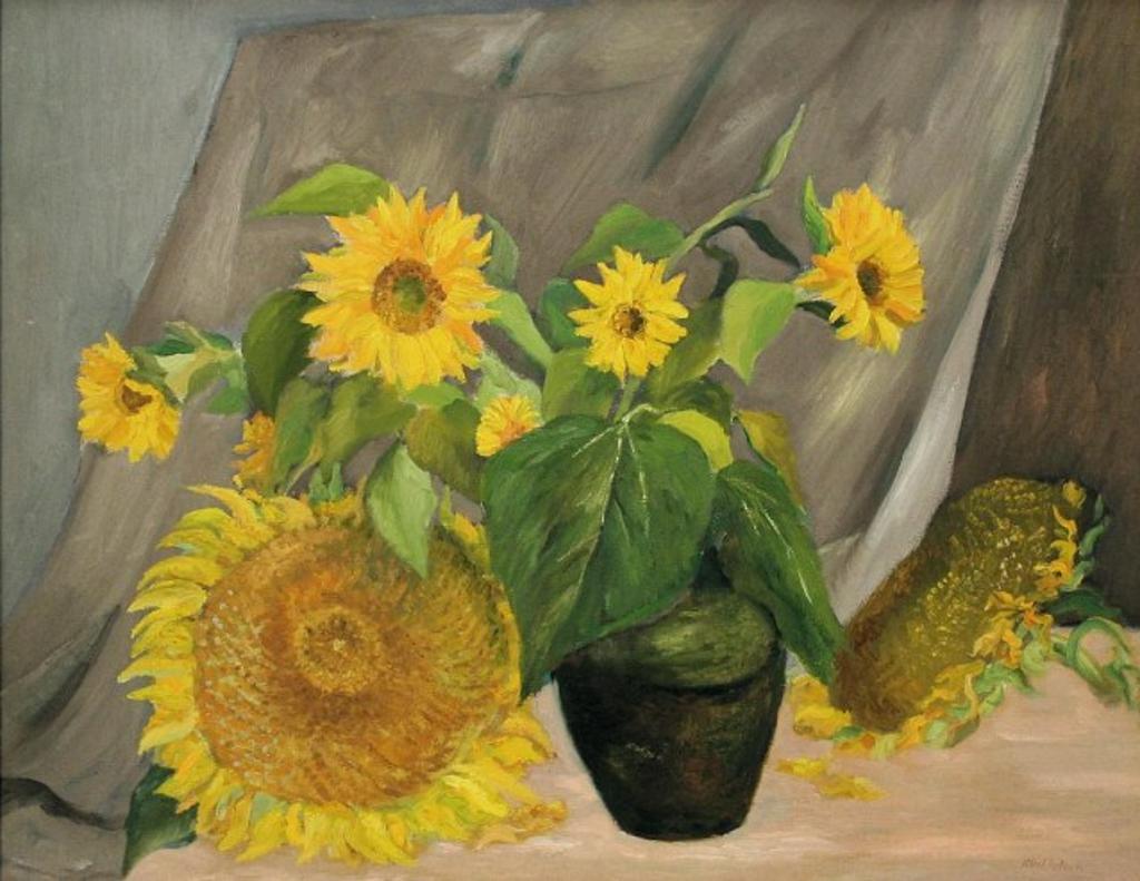 Louis Muhlstock (1904-2001) - Sunflowers