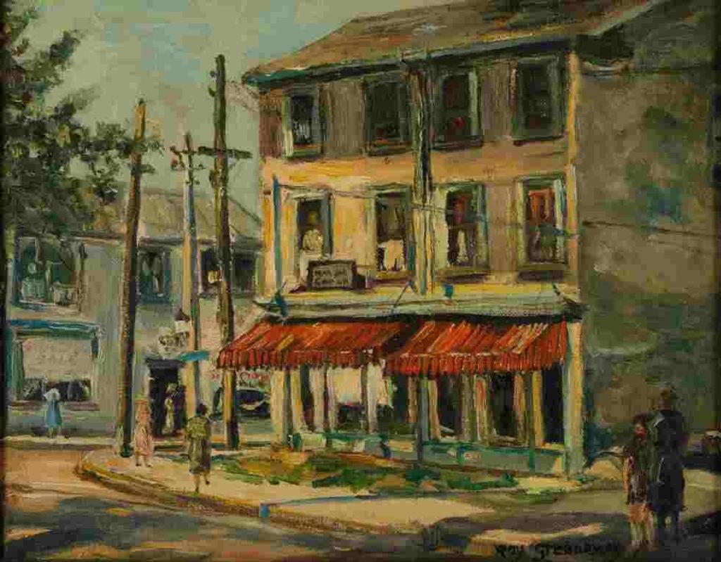 Roy Greenaway (1891-1972) - In the Village, Toronto (Gerrard Village)