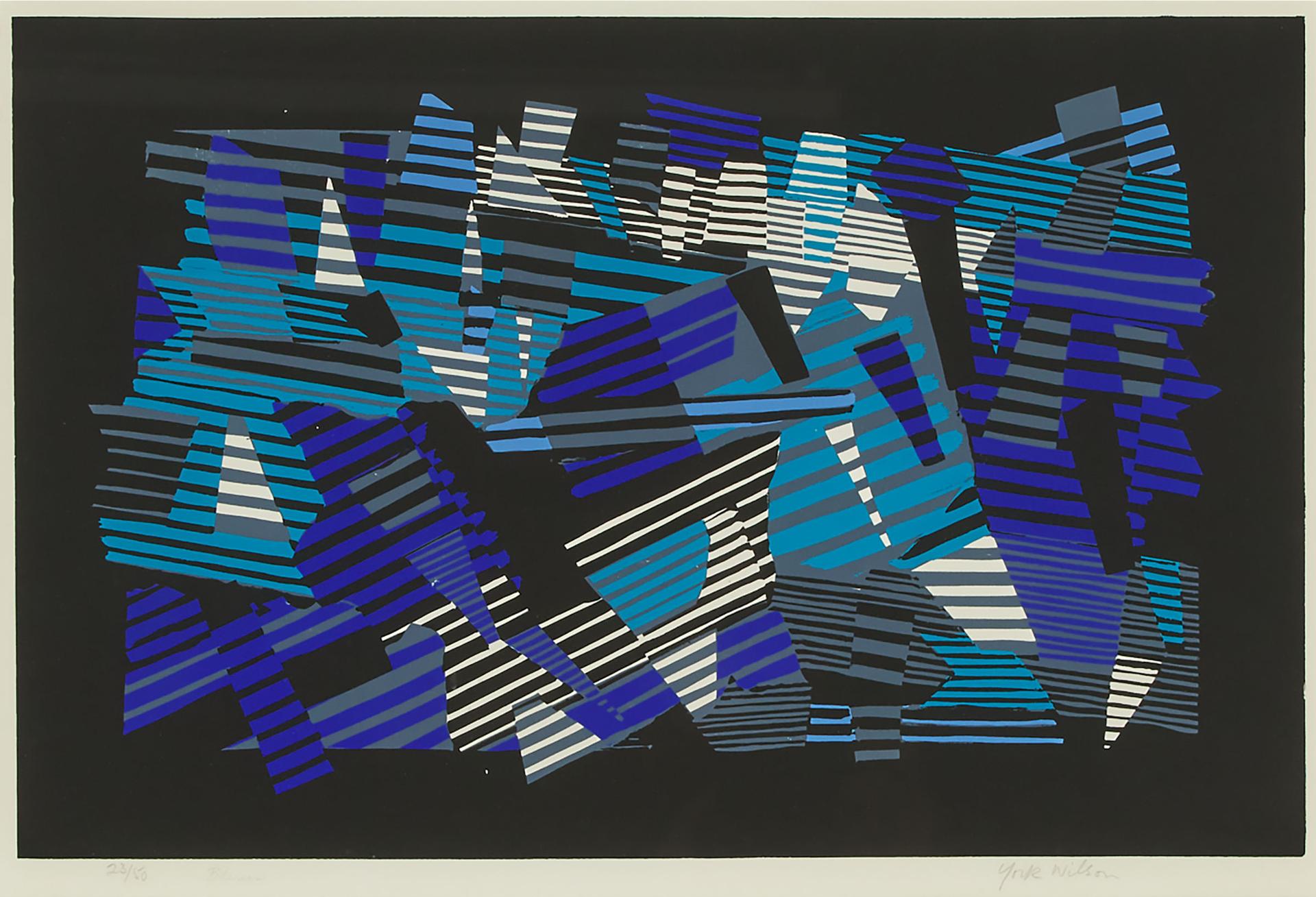 Ronald York Wilson (1907-1984) - Bleues/Blues (Paris), 1966