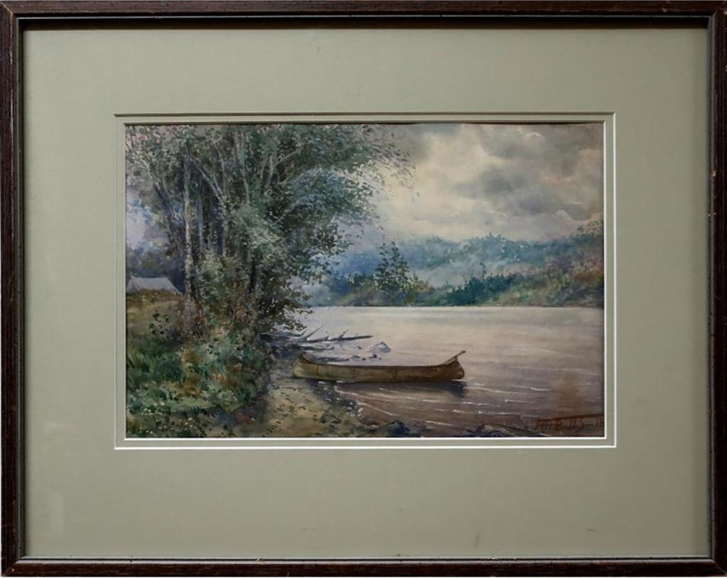 Frederic Martlett Bell-Smith (1846-1923) - Canoe At The Shoreline