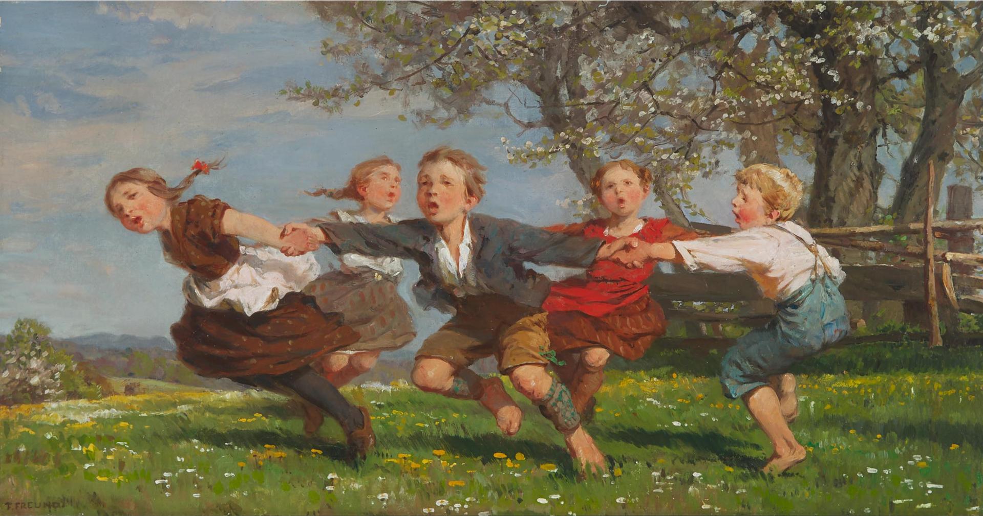 Fritz Freund (1859) - Reigen (Round Dance), Ca. 1914