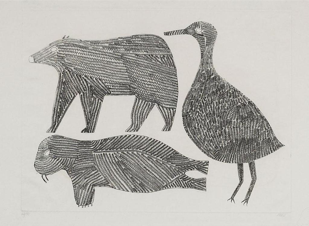 Timothy Ottochie (1904-1982) - Bear, Walrus And Duck