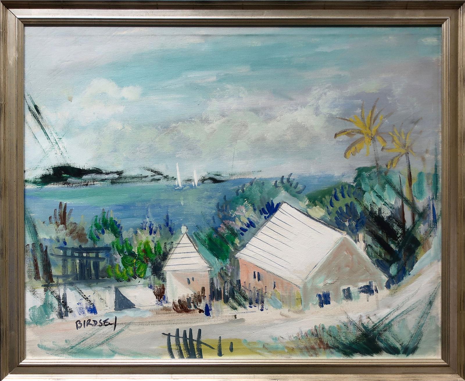 Alfred Birdsey (1912-1996) - Untitled (View From A Coastal Road, Bermuda)