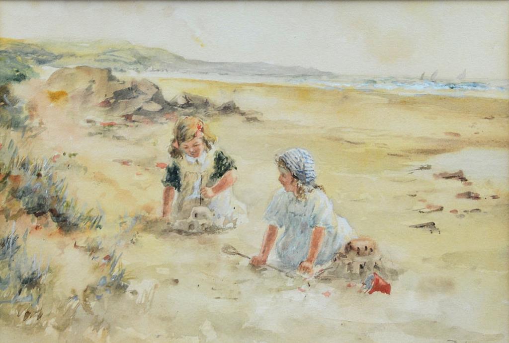 James Paterson (1854-1932) - Children Playing on the Beach