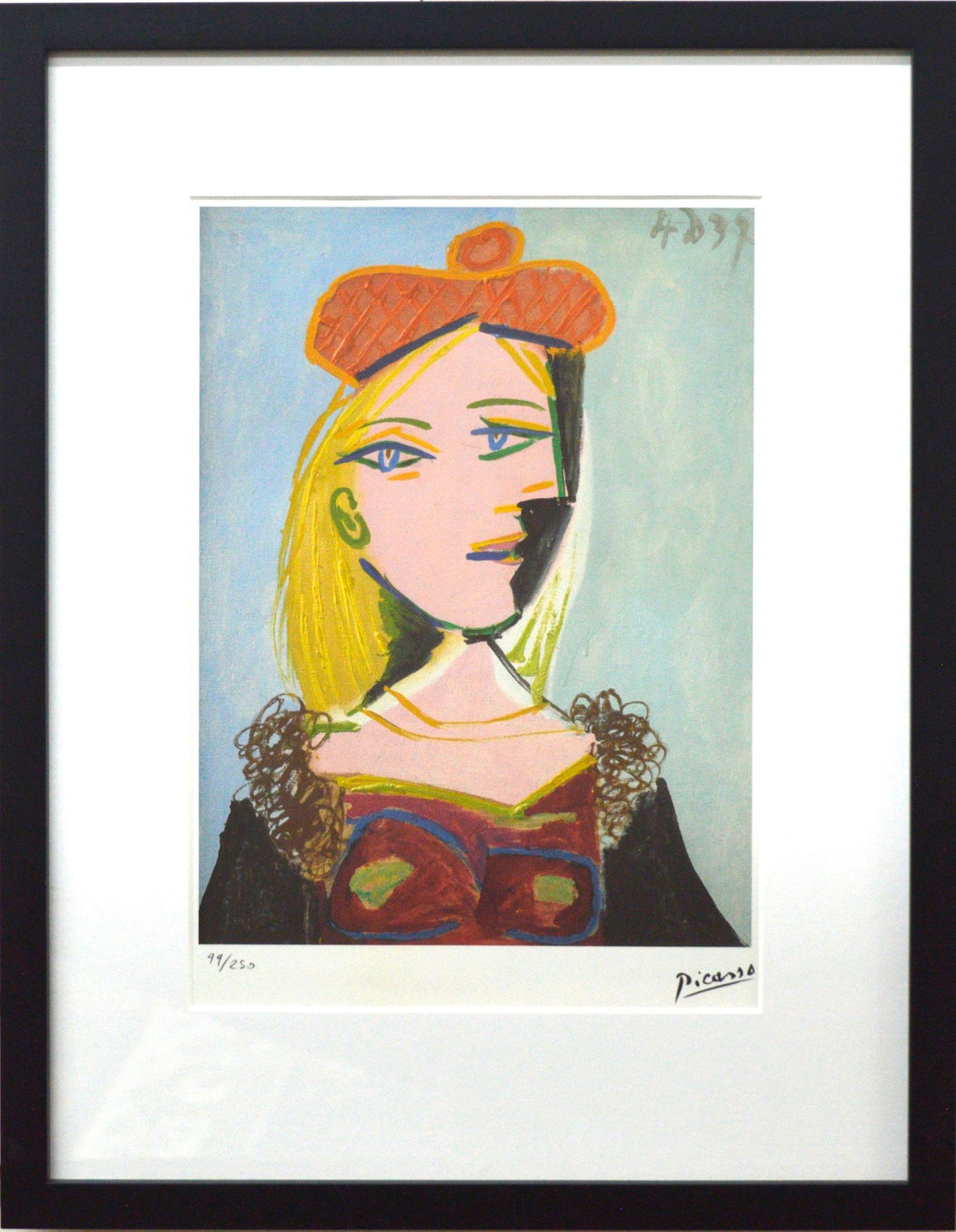 Pablo Ruiz Picasso (1881-1973) - Femme au Béret Orange et au Col de Fourrure (Marie-Thérèse)