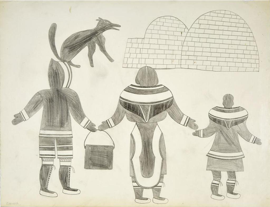 Kenojuak Ashevak (1927-2013) - Coming  Home