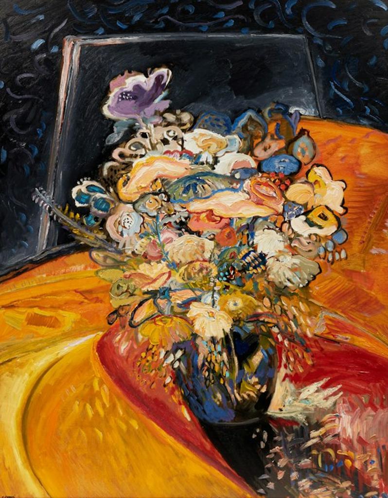 Yehouda Leon Chaki (1938-2023) - Flowers with Yellow (0913)