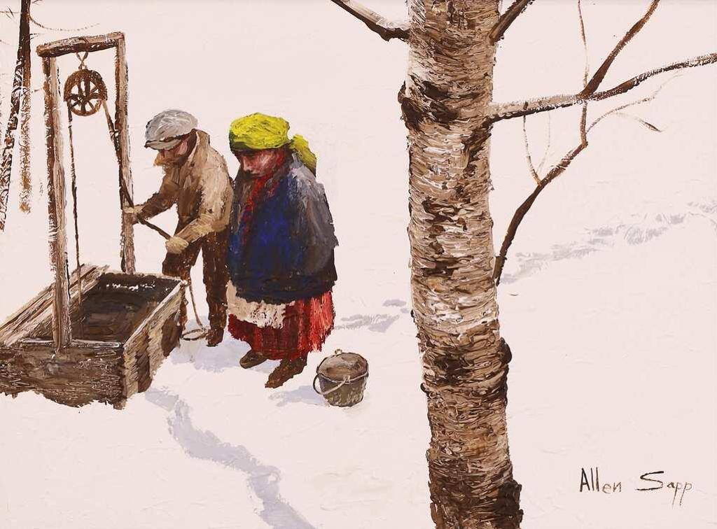 Allen Fredrick Sapp (1929-2015) - Getting Water For His Mother; 1975