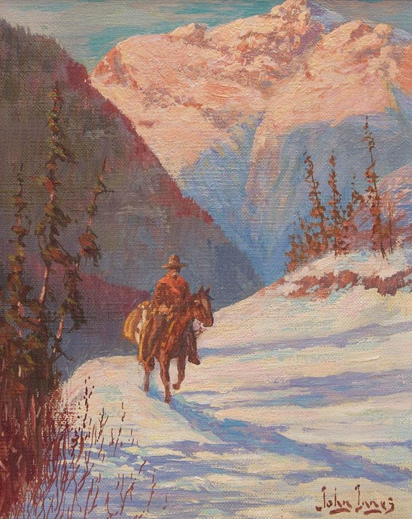 John I. Innes (1863-1941) - Rider through Snow