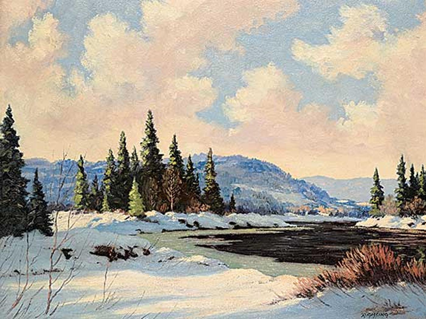 Roland Gissing (1895-1967) - Untitled - Winter Stream