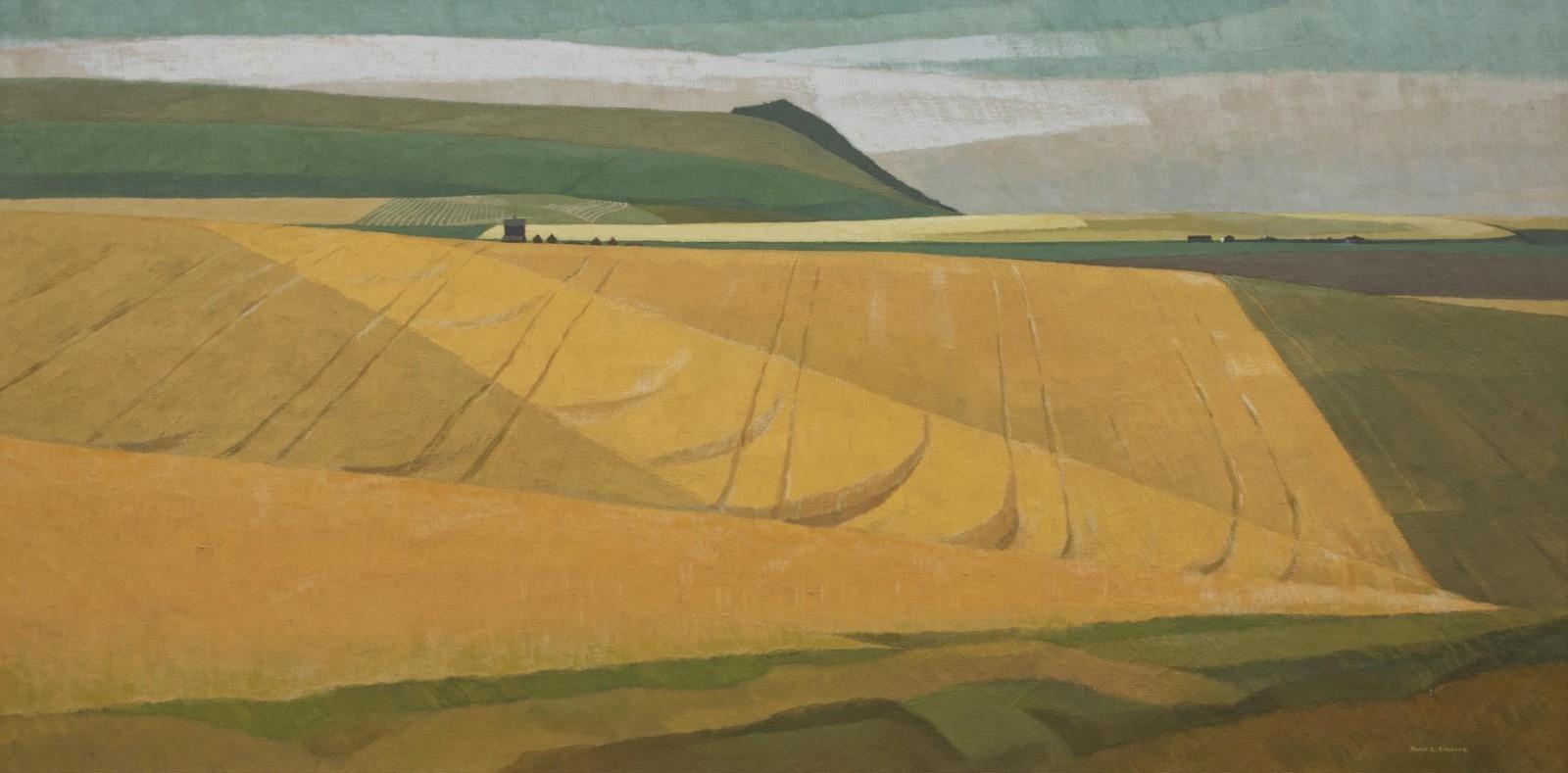 Alan Caswell Collier (1911-1990) - All Is Green And Gold (Near Okotoks, Alberta); 1974