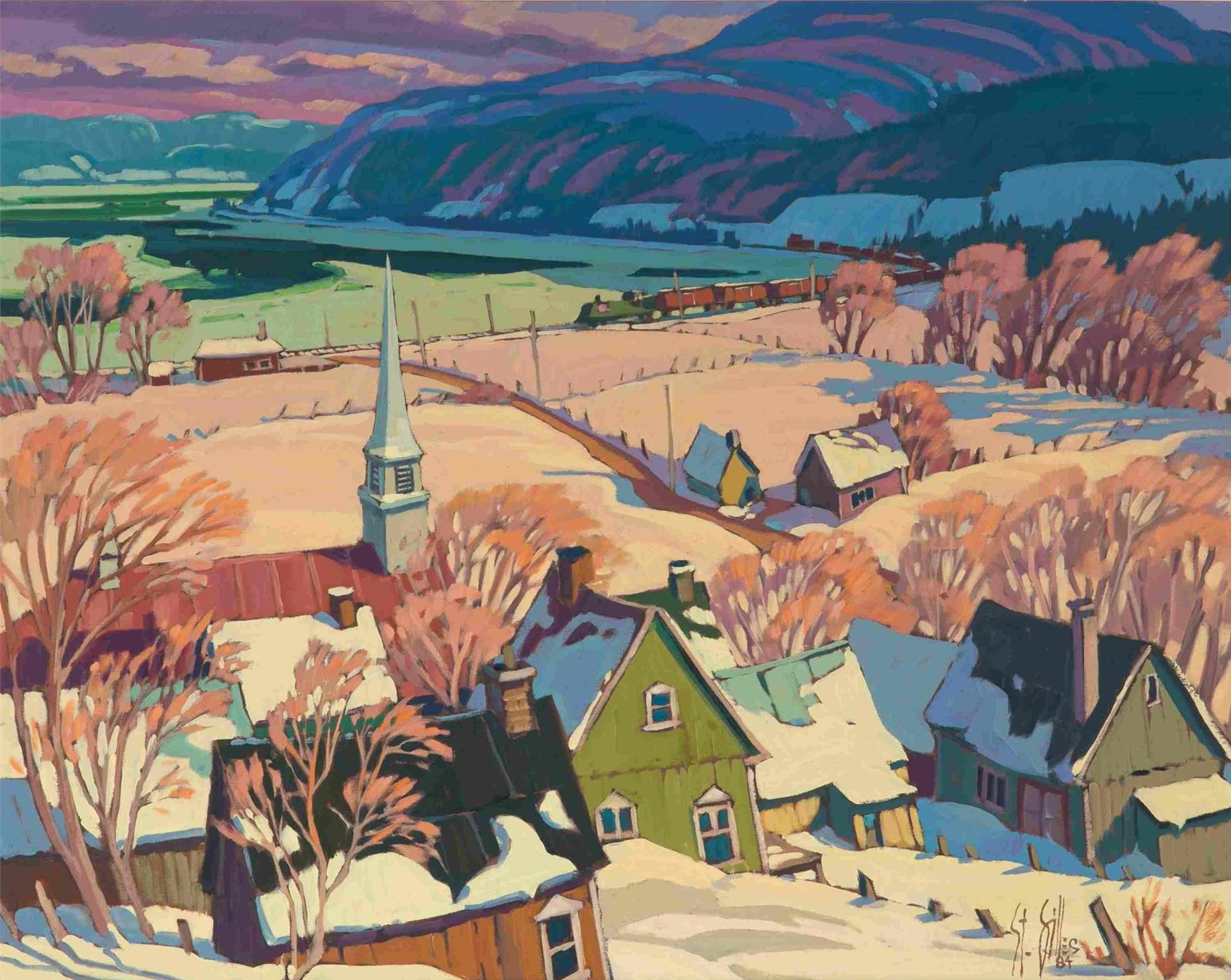 Antoine St. Gilles (1956) - Village en Charlevoix