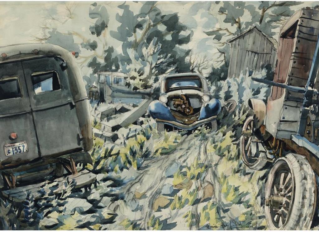 Eric Freifeld (1919-1984) - Abandoned Automobiles