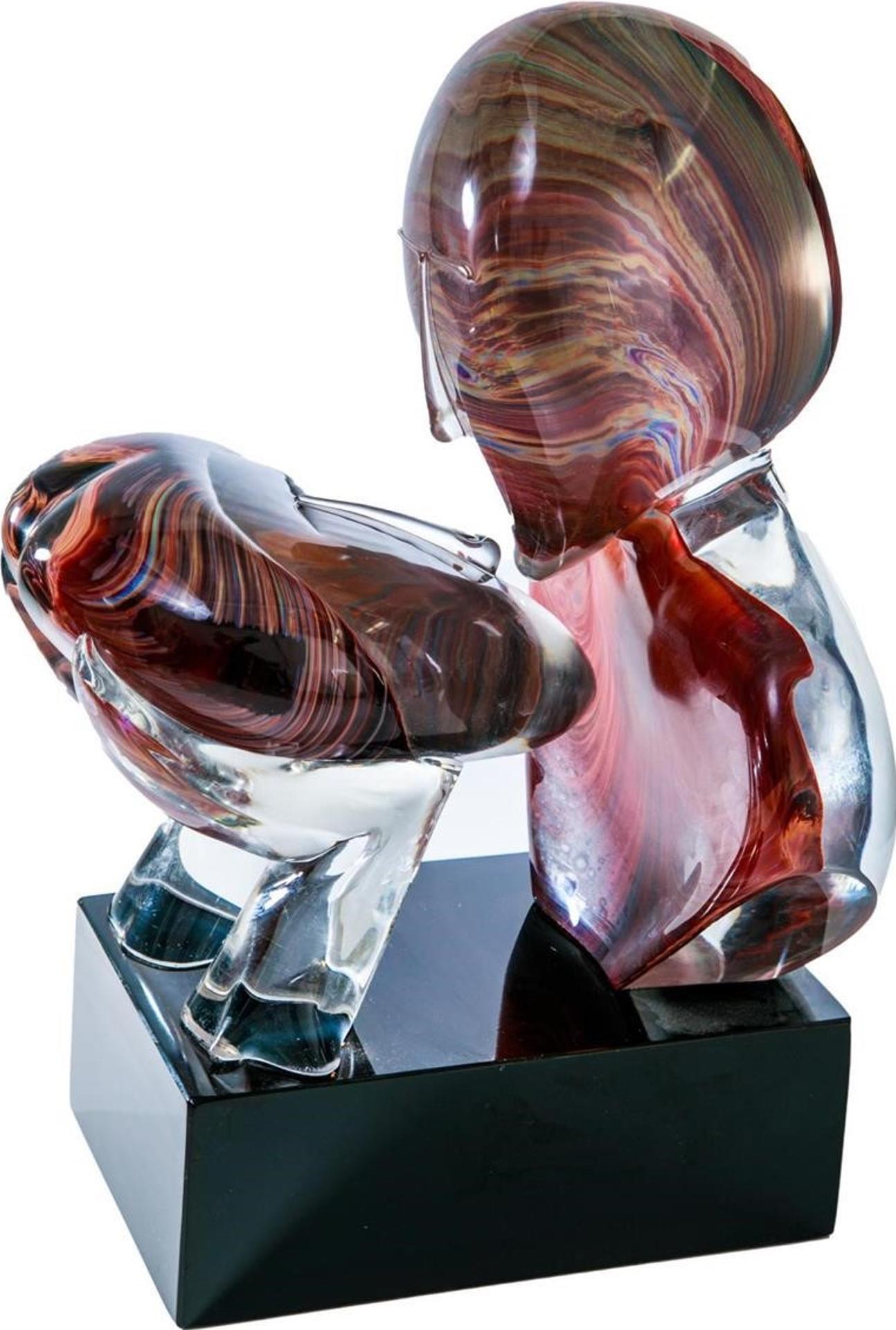 Dino Rosin (1948) - Venetian, 20th C. polychrome contemporary Murano glass sculpture entitled 
