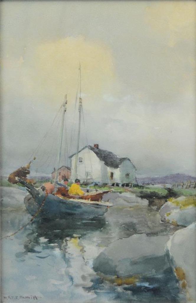 William St. Thomas Smith (1862-1947) - Yawl at Anchor