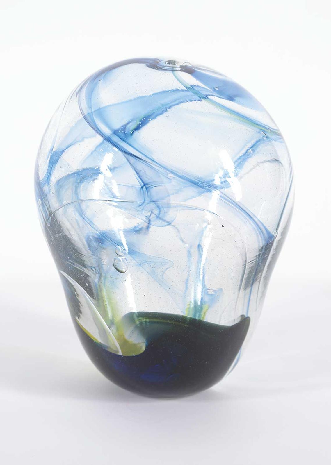 Robert D.M. Held (1943) - Blue Swirl Vase