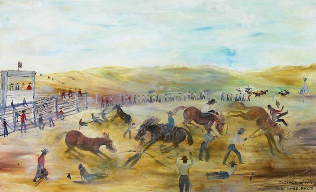 Irene E. McCaugherty (1914-1996) - Wild Horse Race