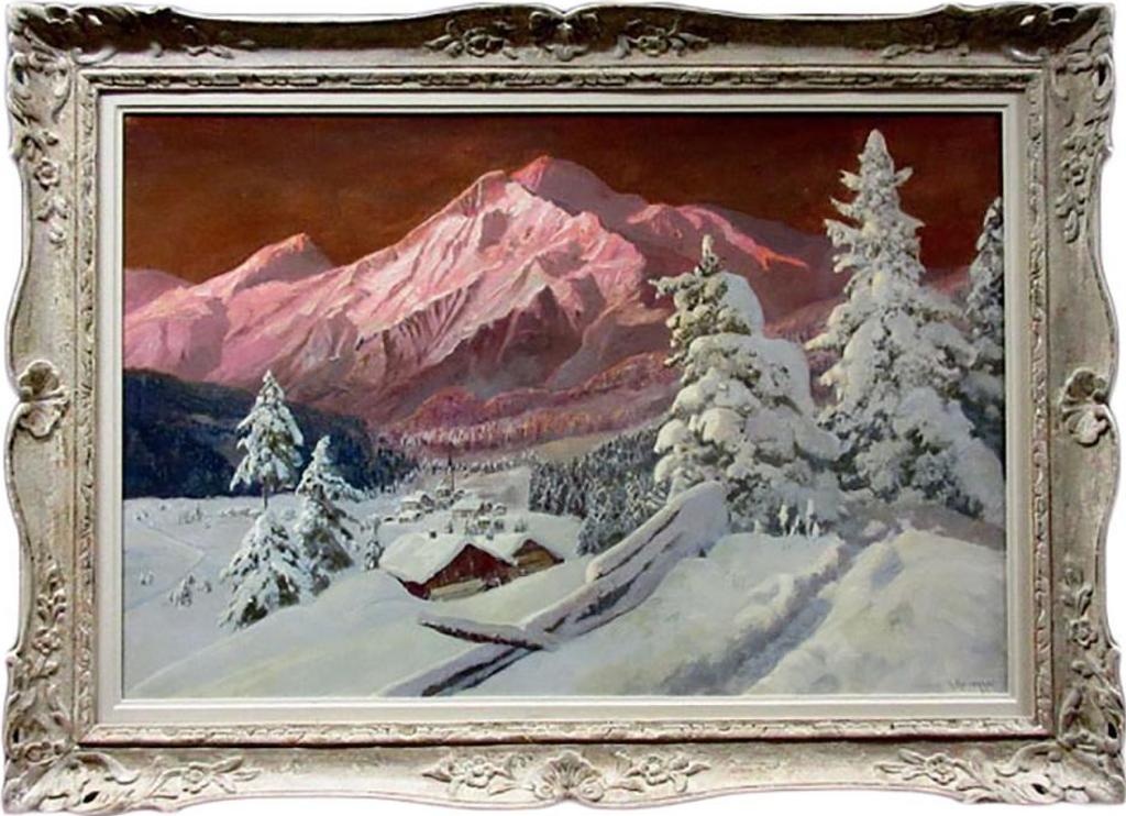 Alois Arnegger (1879-1967) - Alpine Sunset