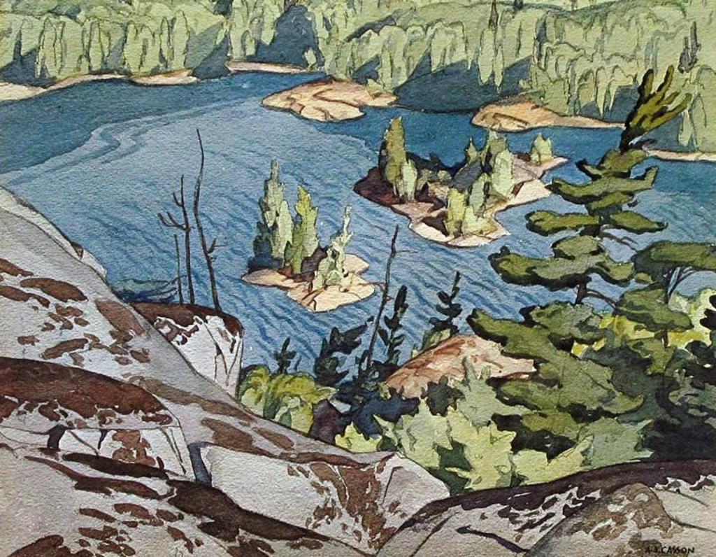 Alfred Joseph (A.J.) Casson (1898-1992) - A View From The Cliffs