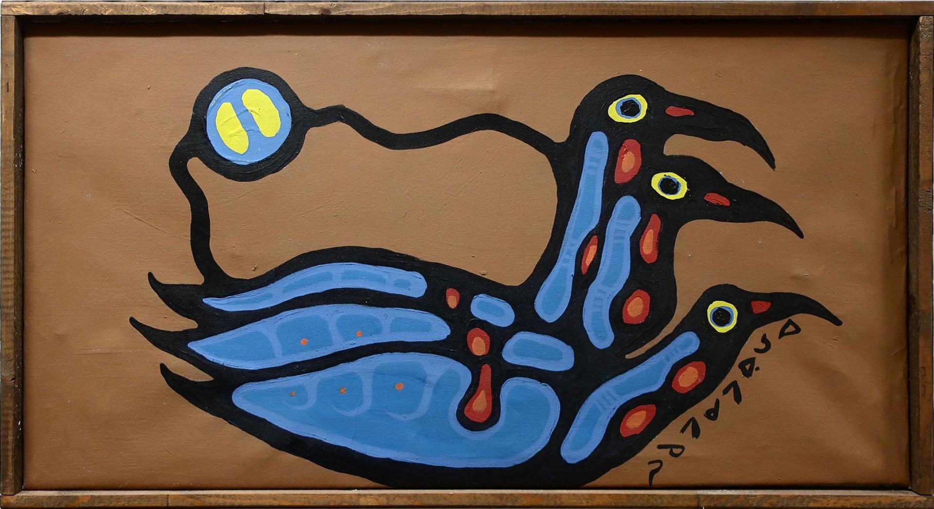 Norval H. Morrisseau (1931-2007) - Loon Family