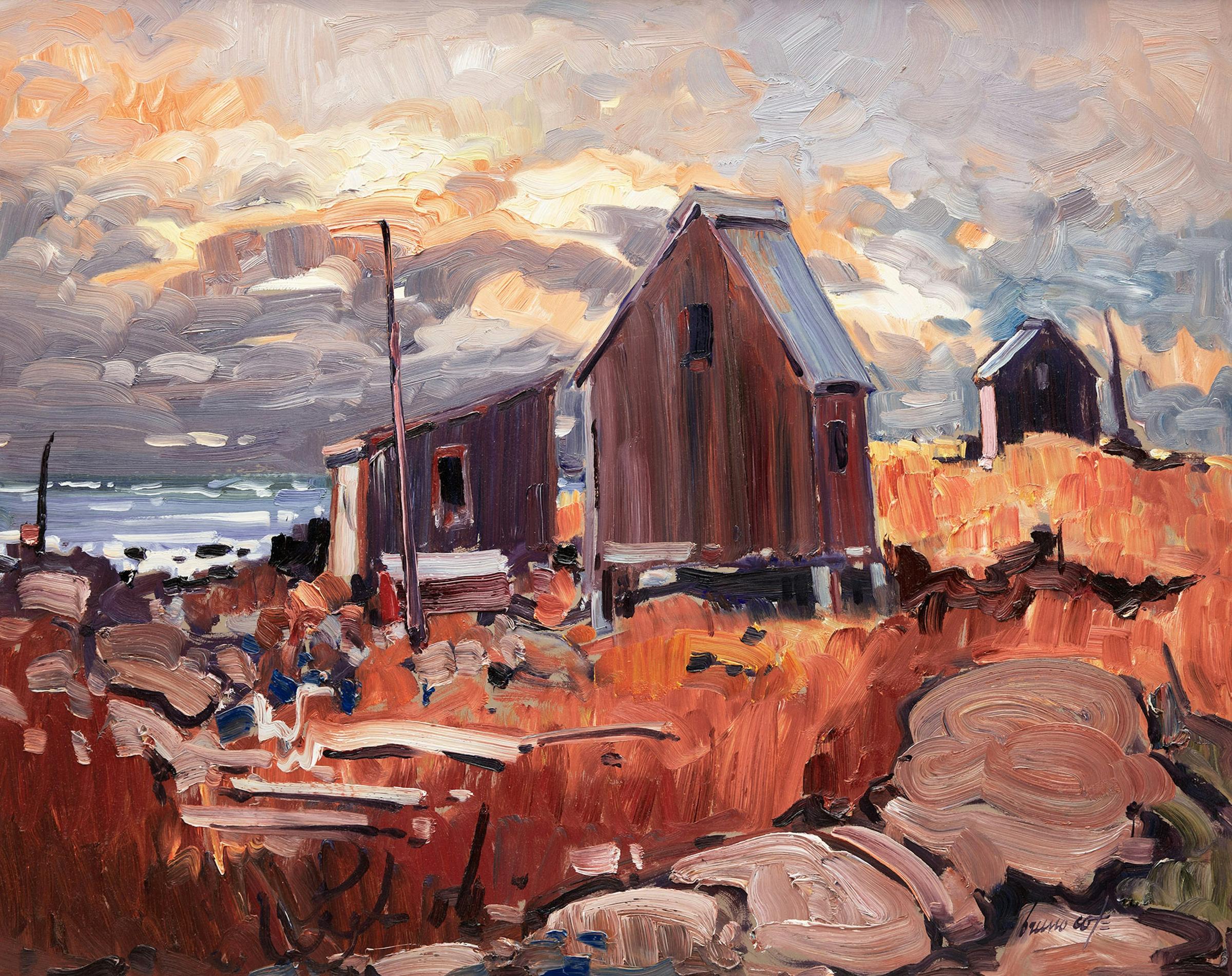 Bruno Cote (1940-2010) - Fumoir à poissons, Isle Verte