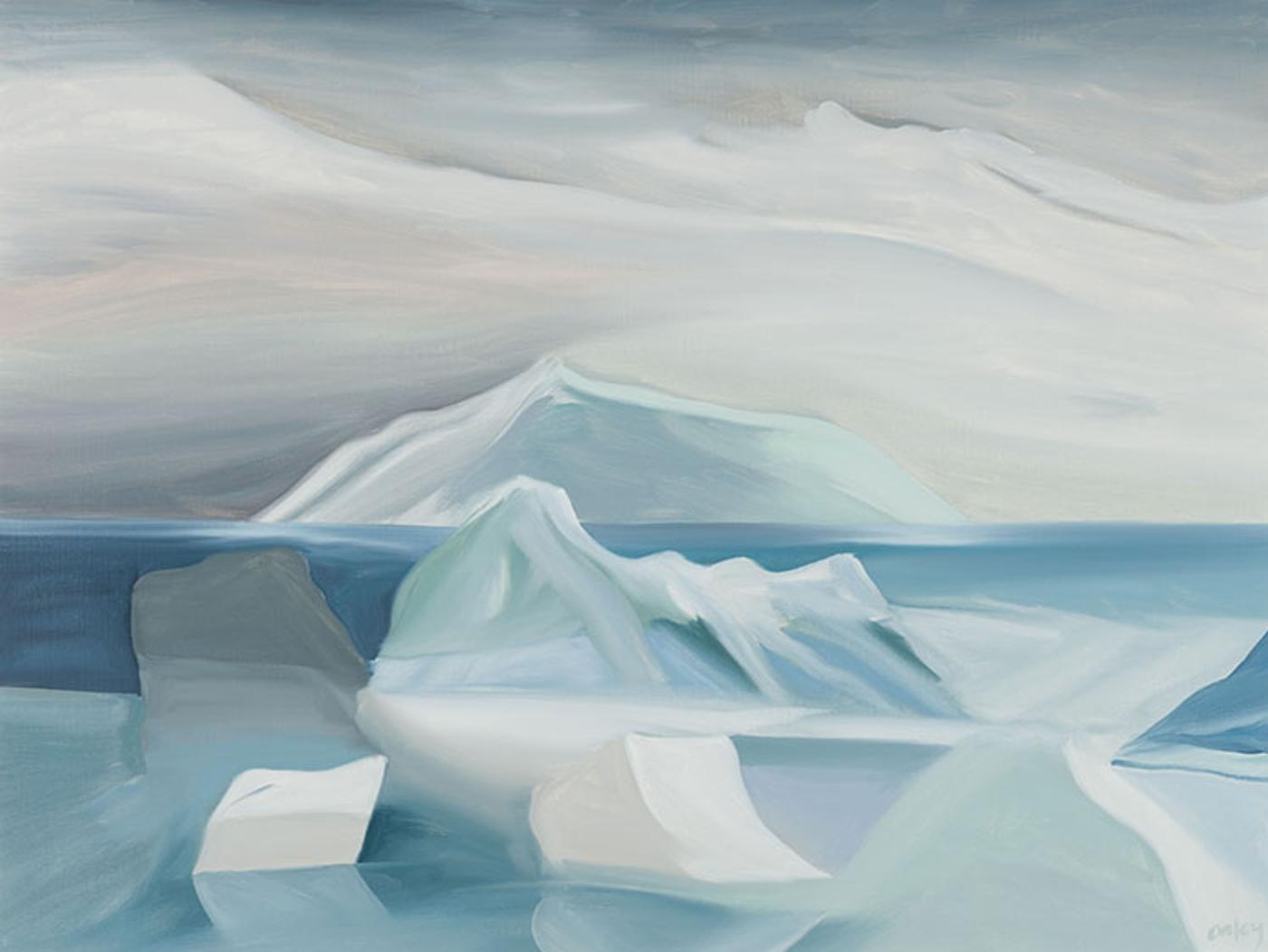 Toni (Norman) Onley (1928-2004) - Floating Ice, Baffin Bay