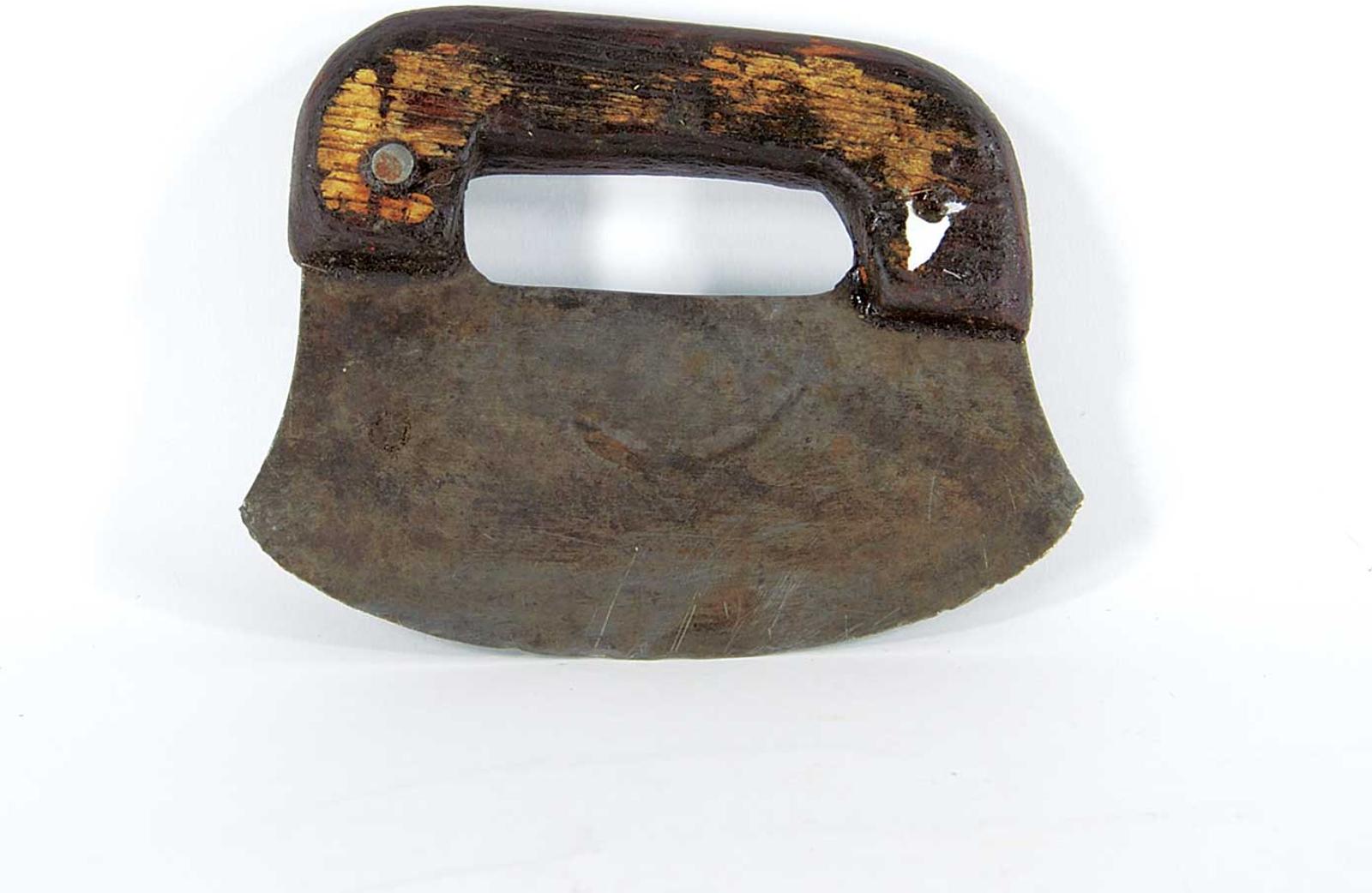 School [Barnabus Arnasungaaq] Inuit - Old Wood Handled Ulu