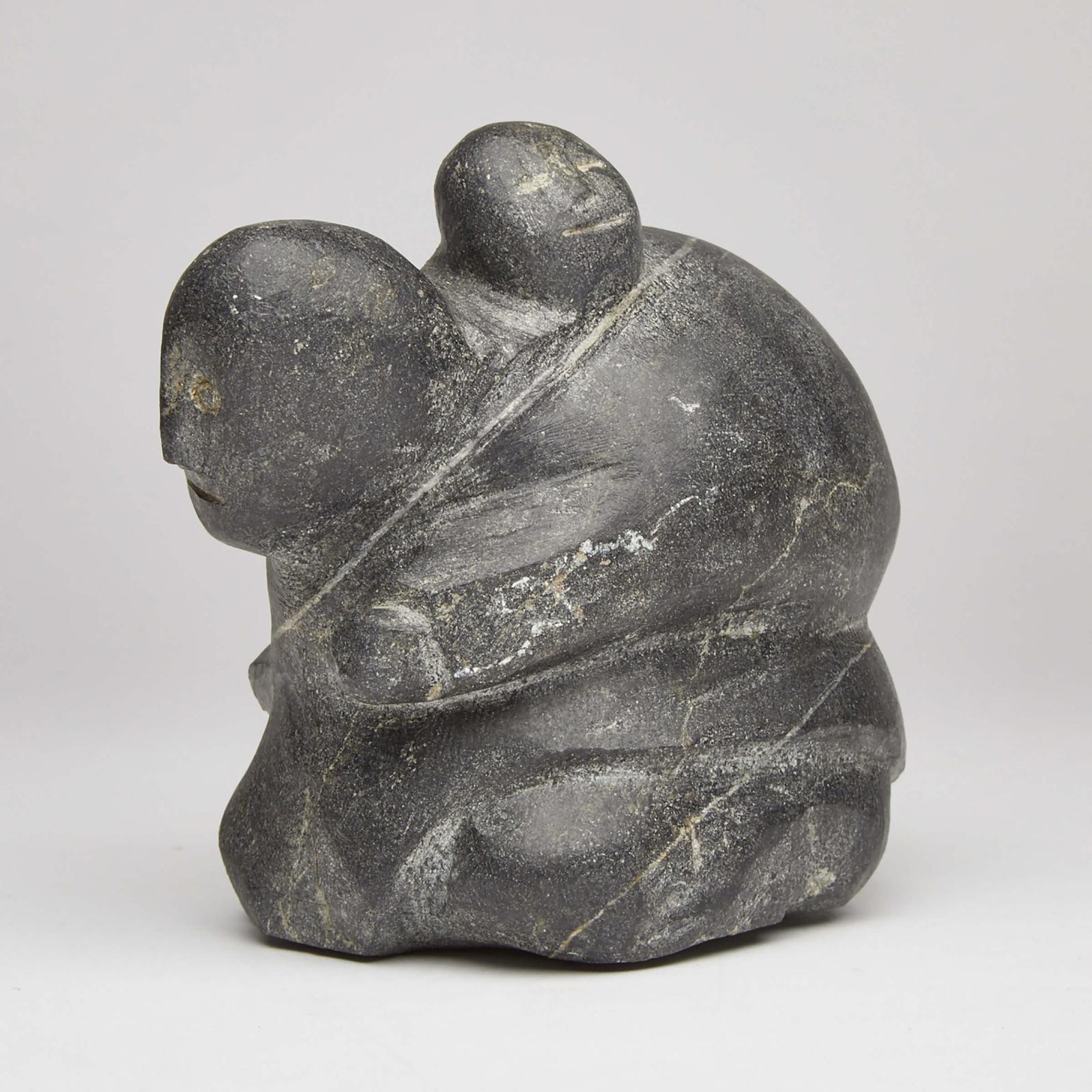 Camille Manngilik Iquliq (1962-2005) - Mother Carrying Child In Her Amaut
