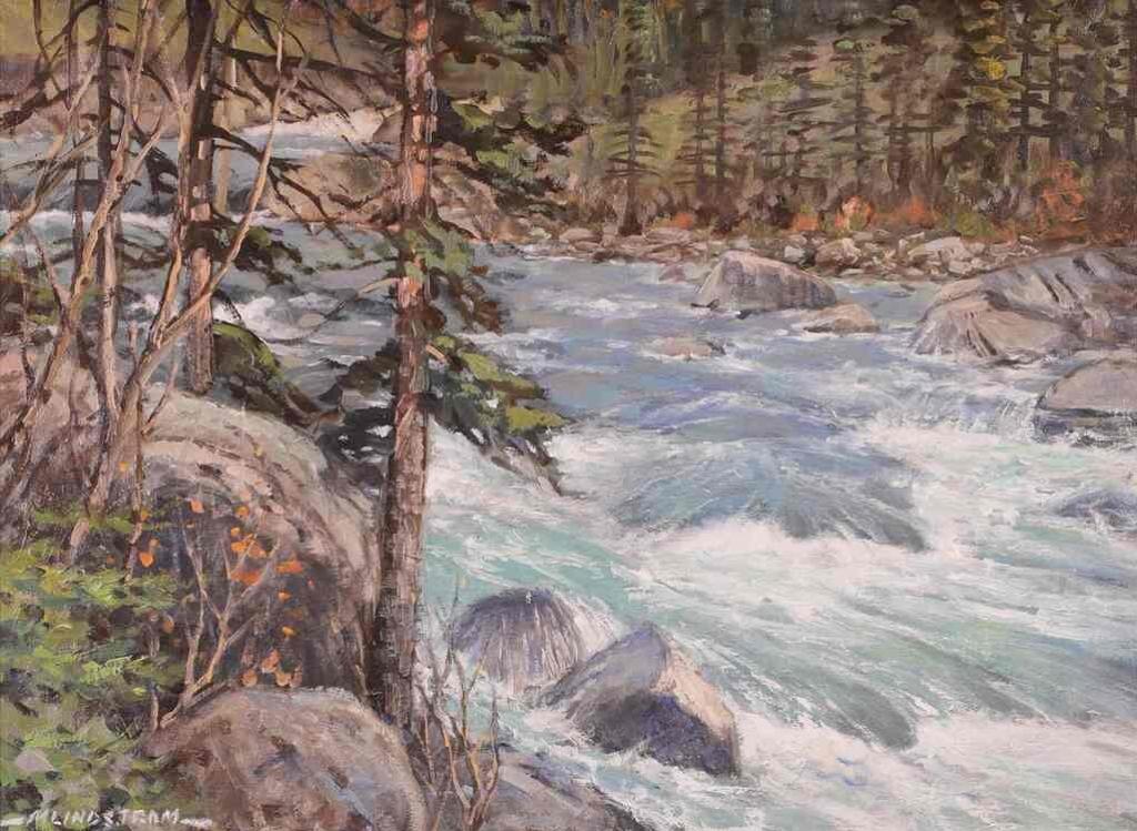 Matt Lindstrom (1890-1975) - River Rapids