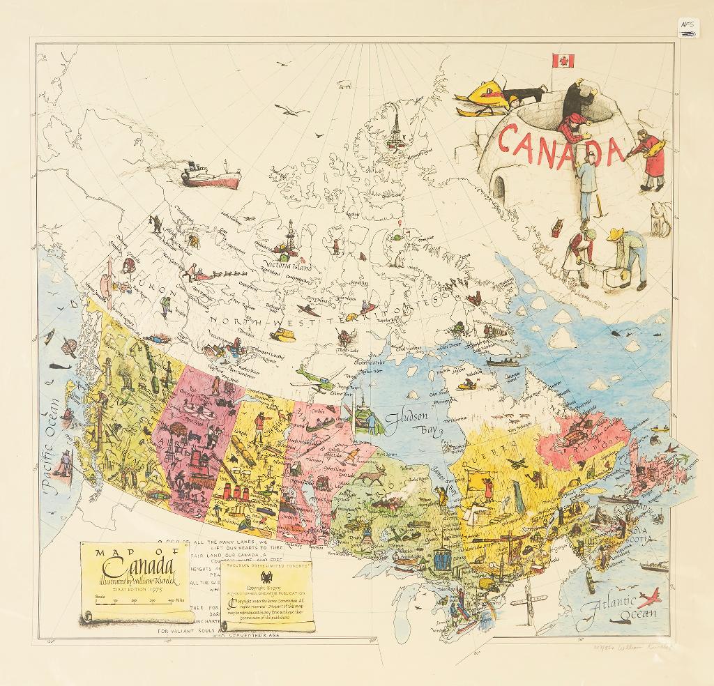 William Kurelek (1927-1977) - Map of Canada