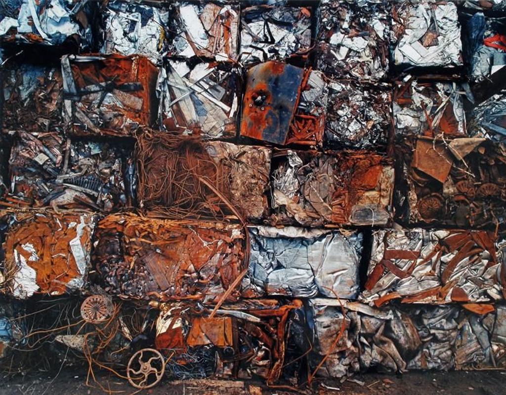 Edward Burtynsky (1955) - Densified Scrap Metal #3a, Hamilton, Ontario; 1997