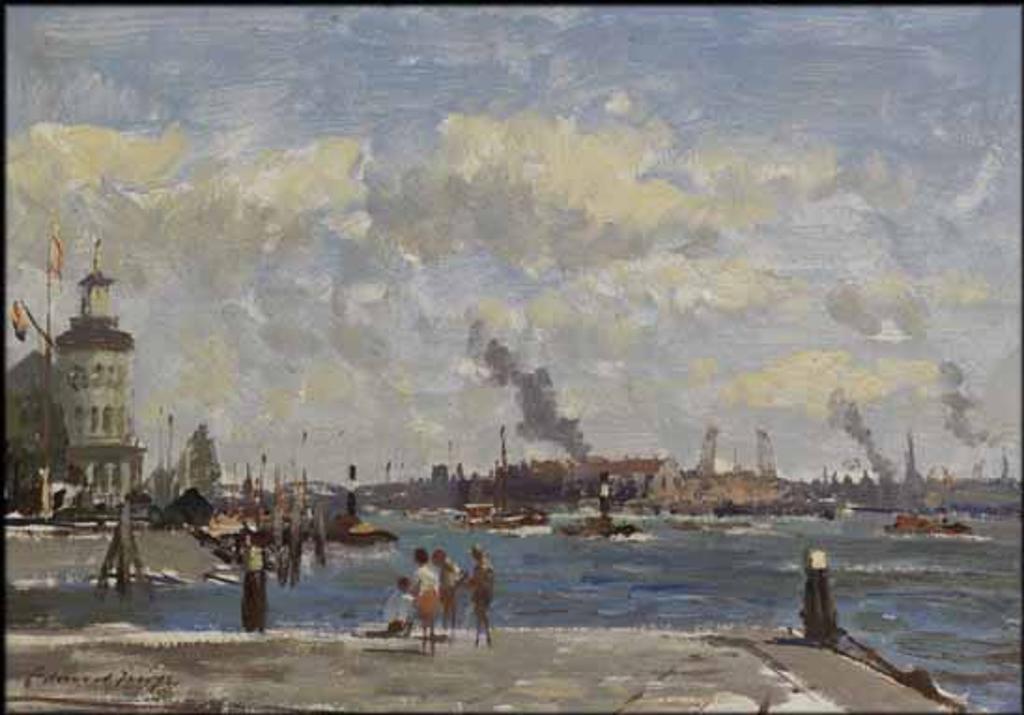 Edward Brian Seago (1910-1974) - Rotterdam Waterway