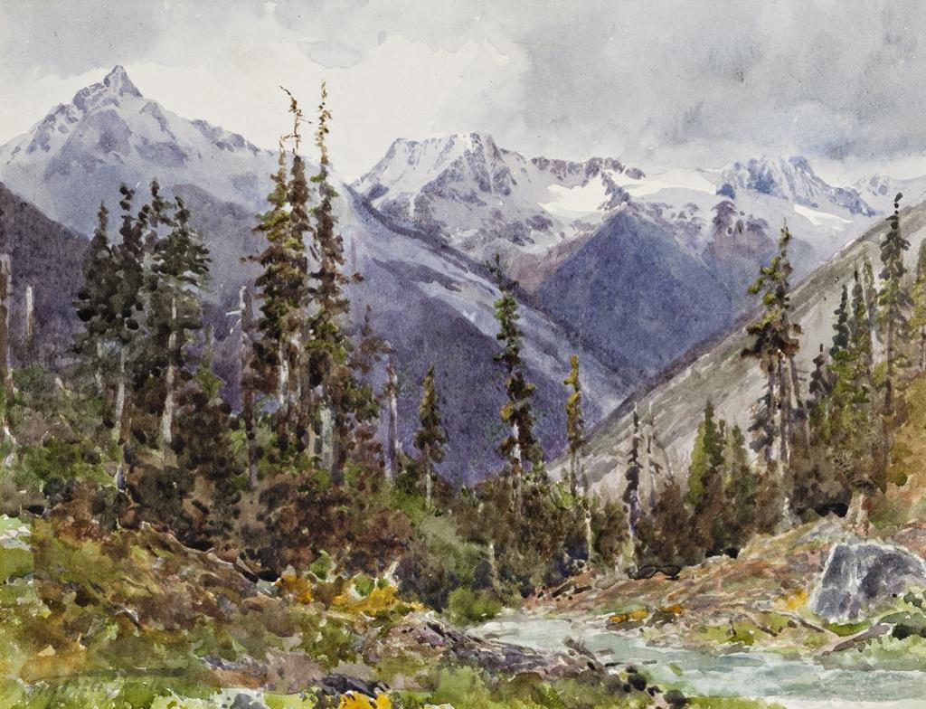Frederic Martlett Bell-Smith (1846-1923) - Rocky Mountain Stream, Western Canada