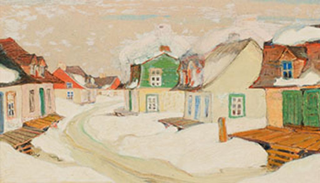 Clarence Alphonse Gagnon (1881-1942) - Village Street in Winter
