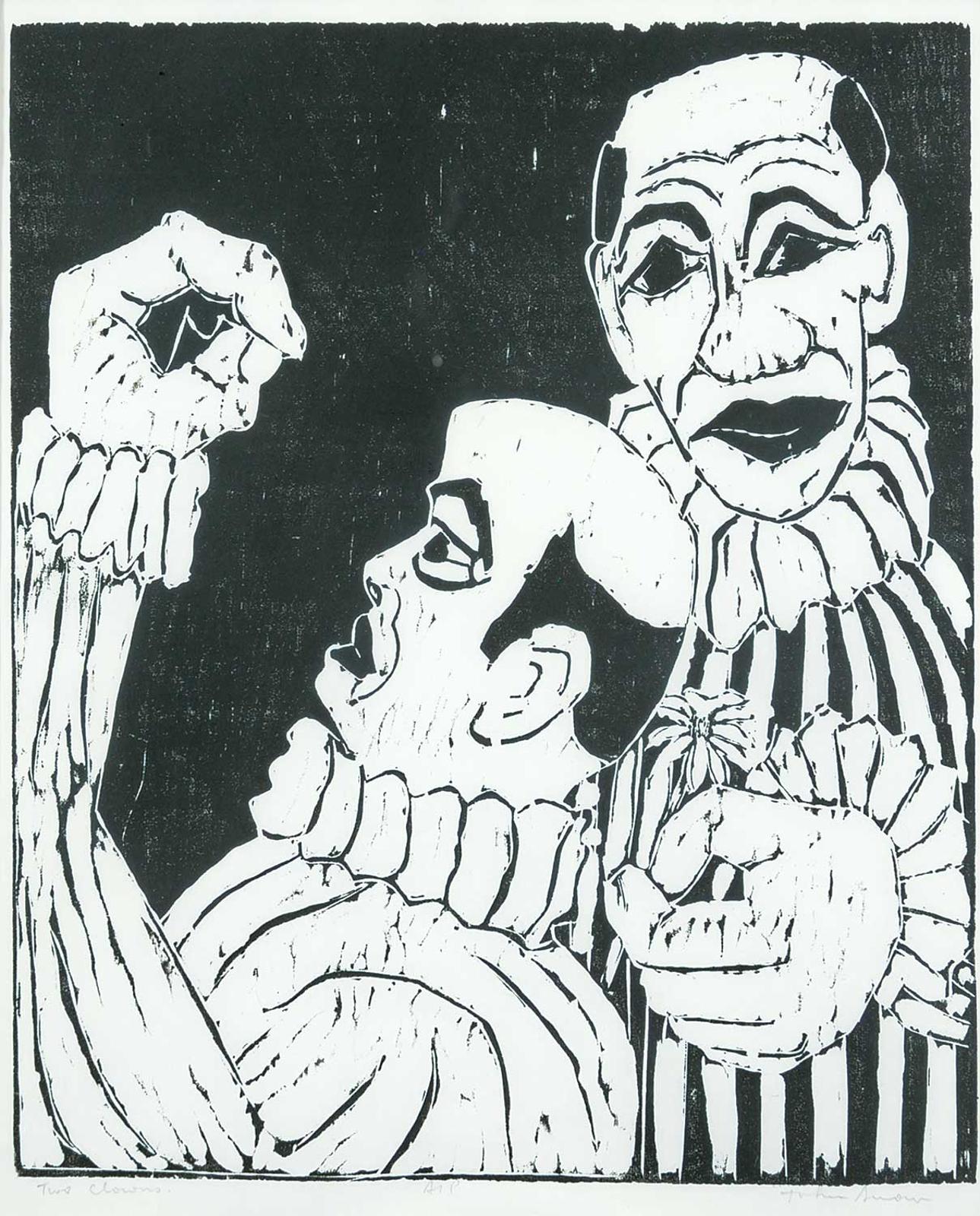 John Harold Thomas Snow (1911-2004) - Two Clowns  #AP