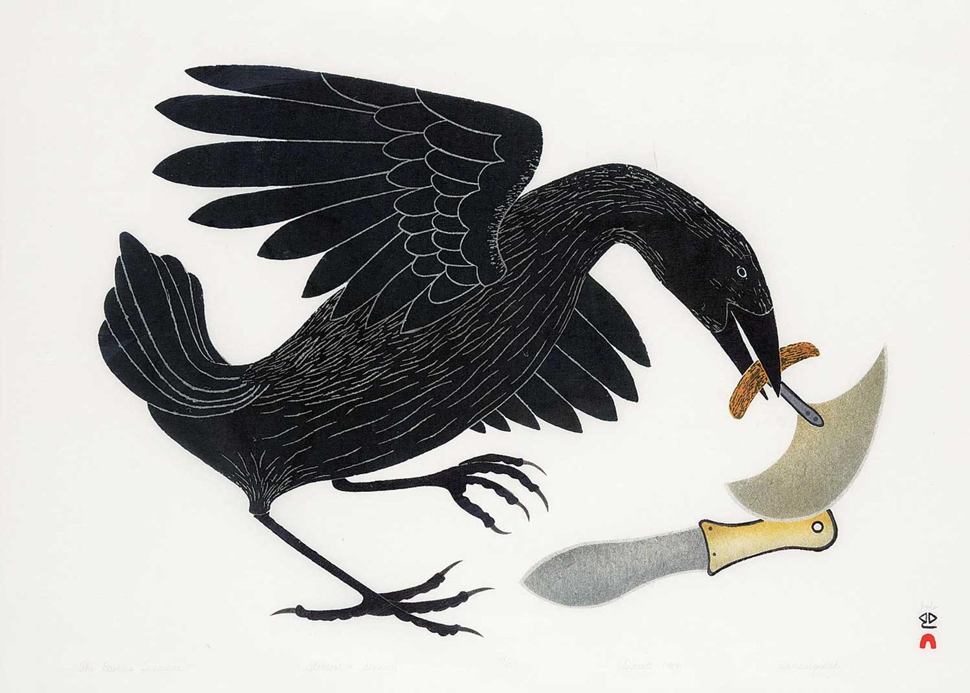 Kananginak Pootoogook (1935-2010) - The Raven's Treasure  #13/50