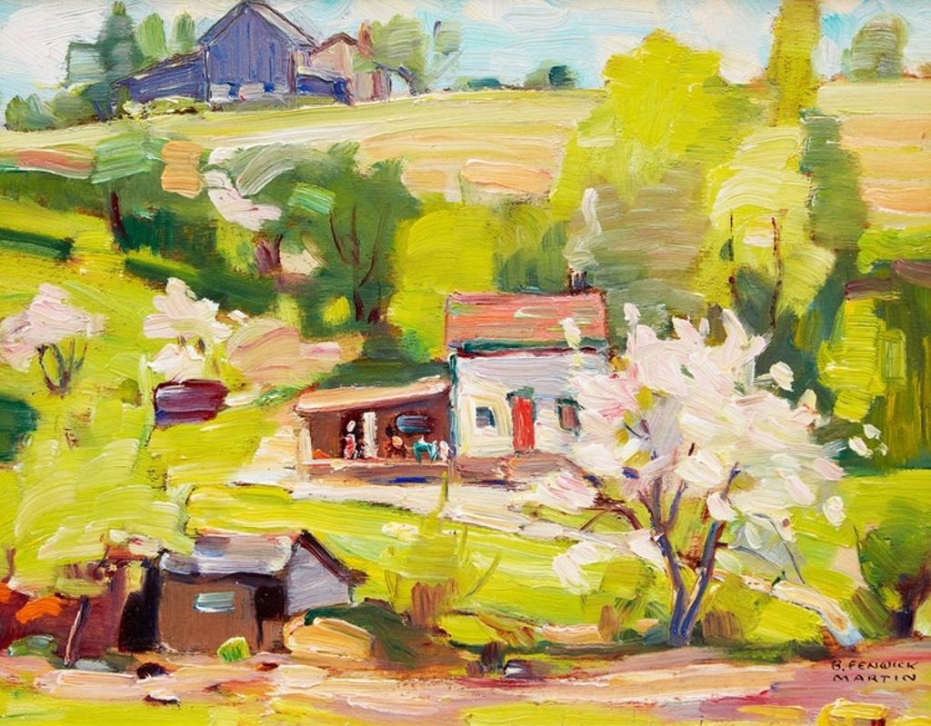 Bernice Fenwick Martin (1902-1999) - Summer Landscape with House
