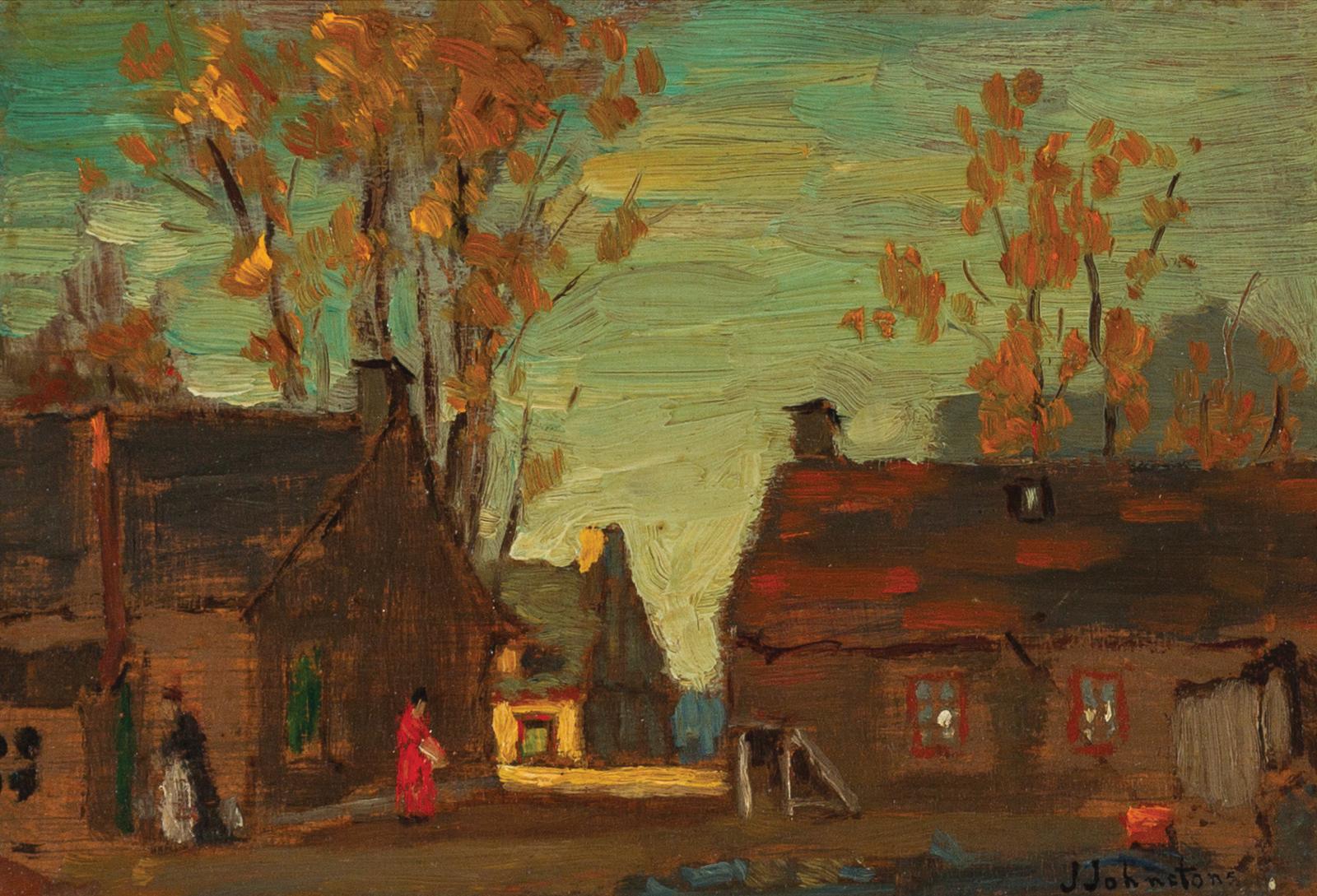 John Young Johnstone (1887-1930) - Rue De Carrières Montreal, 1917