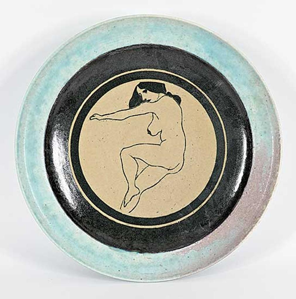 Ted Diakow (1938) - Untitled - Plate with Resting Woman Design