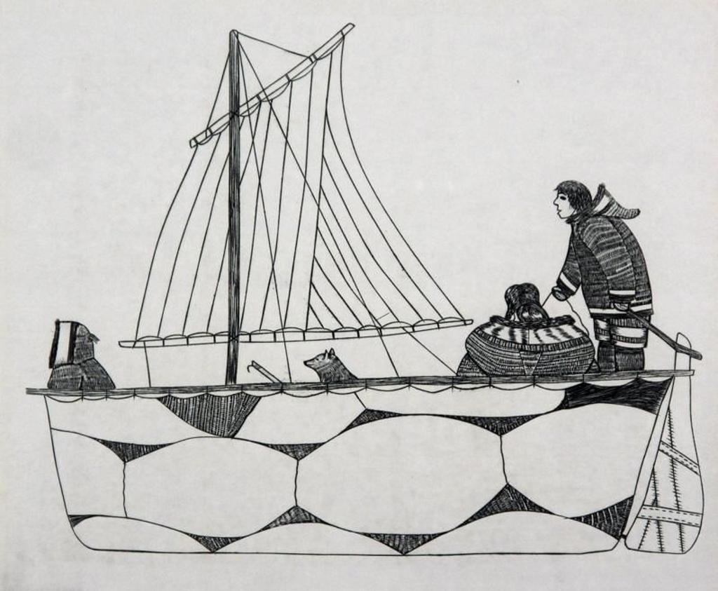 Kananginak Pootoogook (1935-2010) - UMIAK; 1964