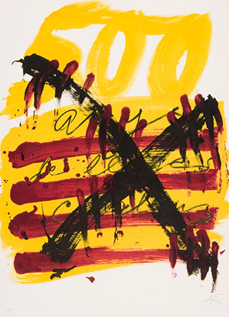 Antoni Tàpies (1923-2012) - For Exposition Homenatge als 500 anys del llibre Catala