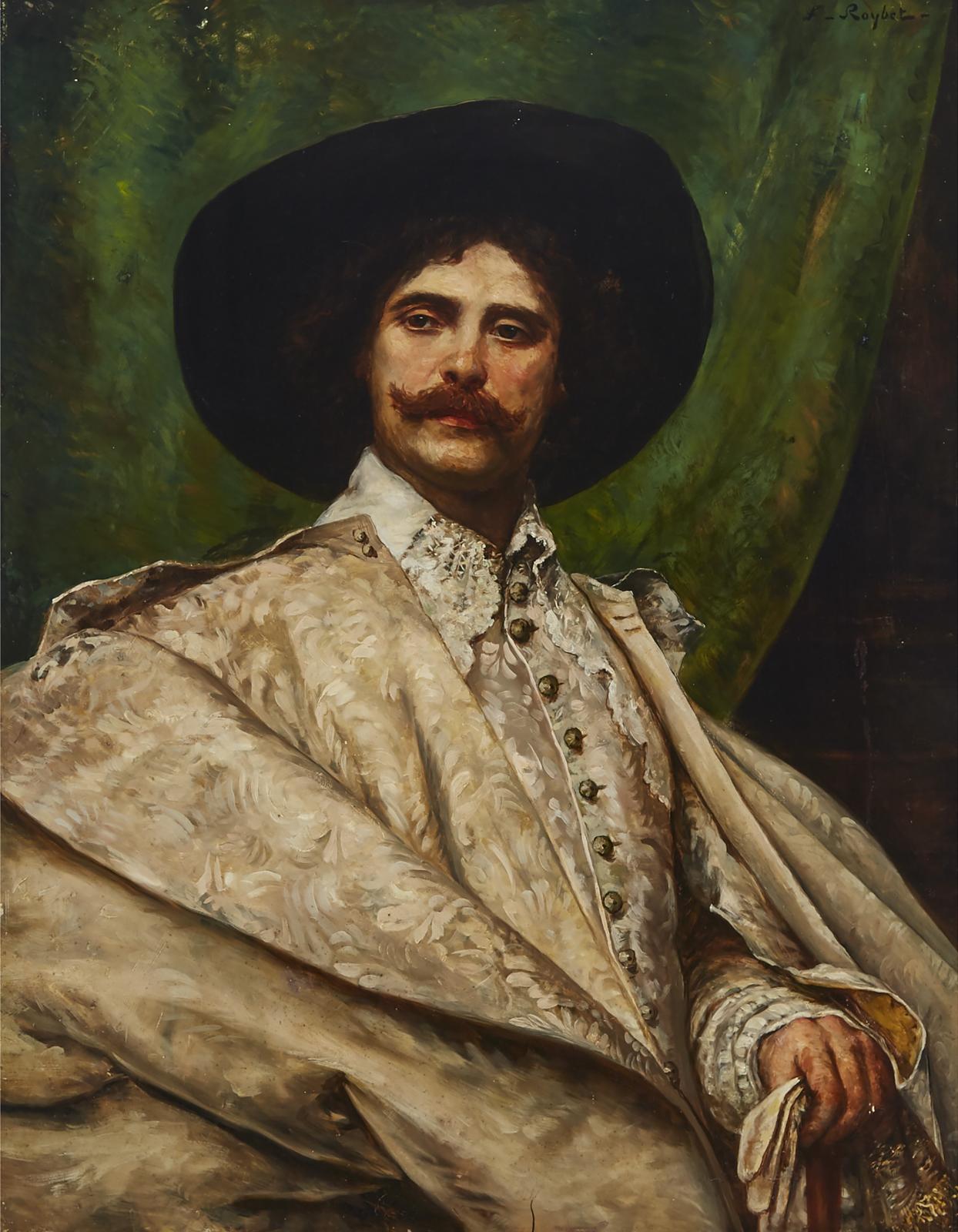 Ferdinand Victor Leon Roybet (1840-1920) - A Noble Cavalier In Brocade Cape