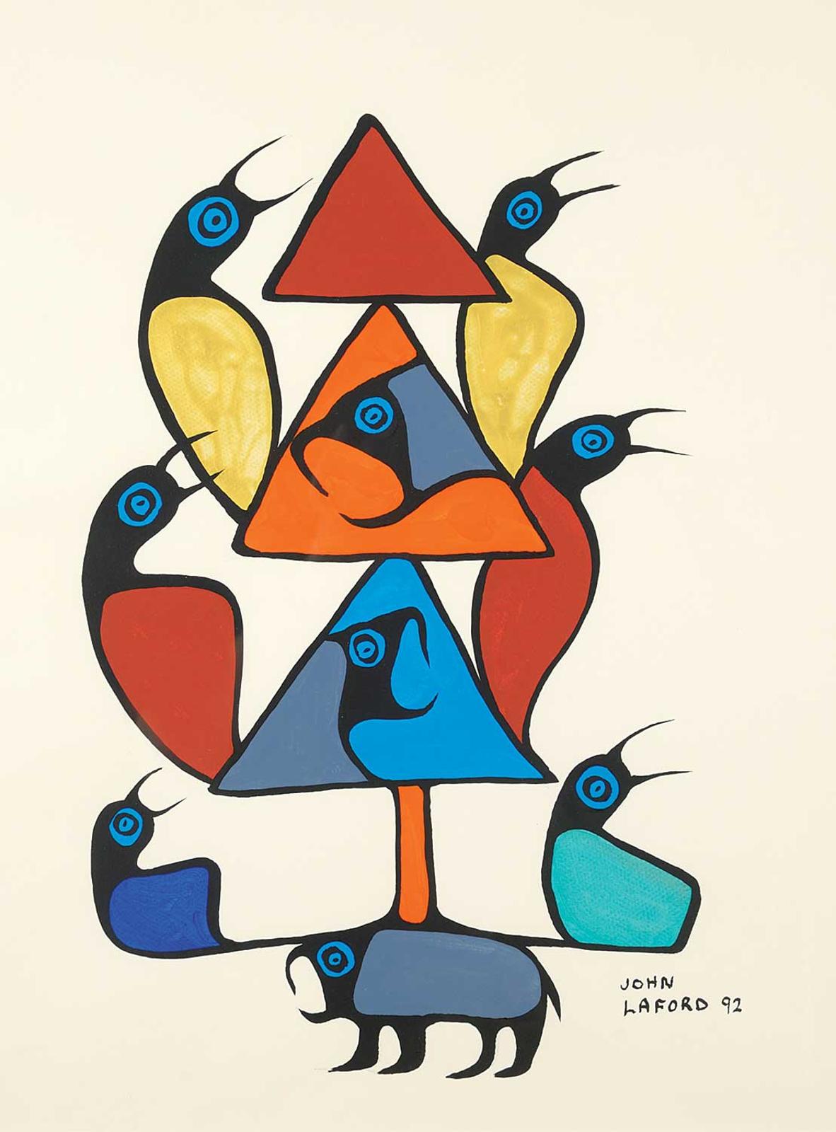 John Eric Laford (1954) - Untitled - Pyramid of Mythical Animals