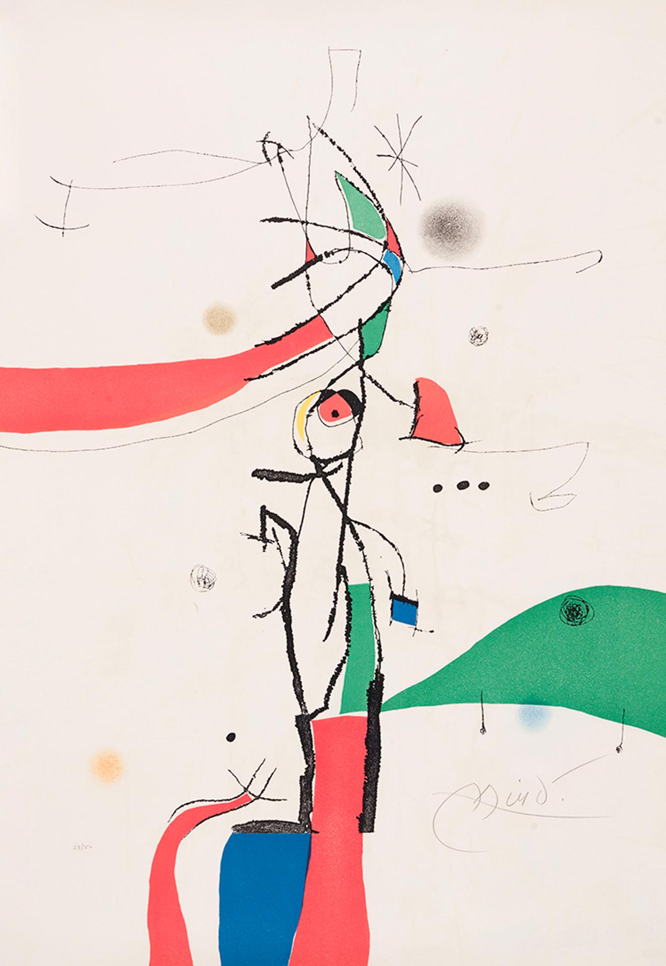 Joan Miró (1893-1983) - Demi-mondaine à sa fenêtre