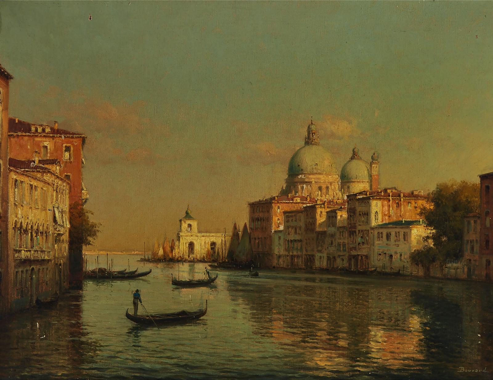 Antoine Bouvard (1870-1956) - The Grand Canal, Venice, With Santa Maria Della Salute