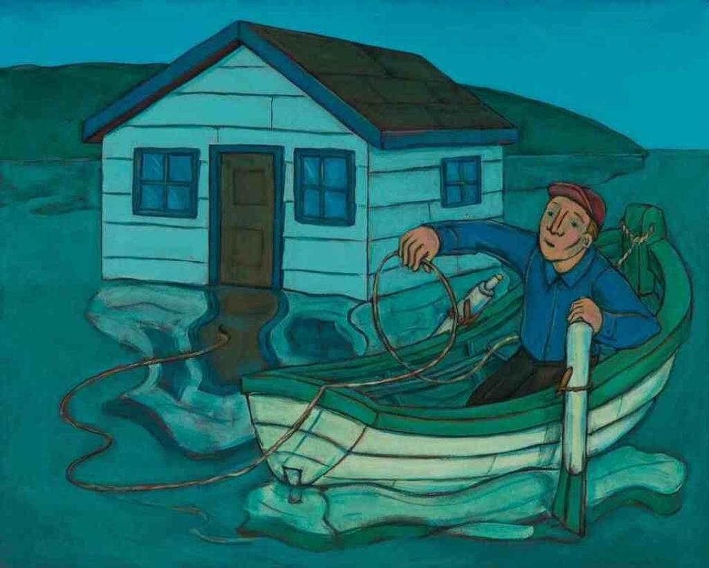Conrad Stephen Furey (1954-2008) - Untitled (Leaving the Boat shed)