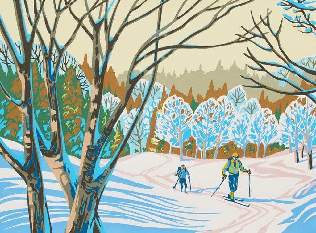 Paul F. Gauthier (1937) - Three Skiing Scenes