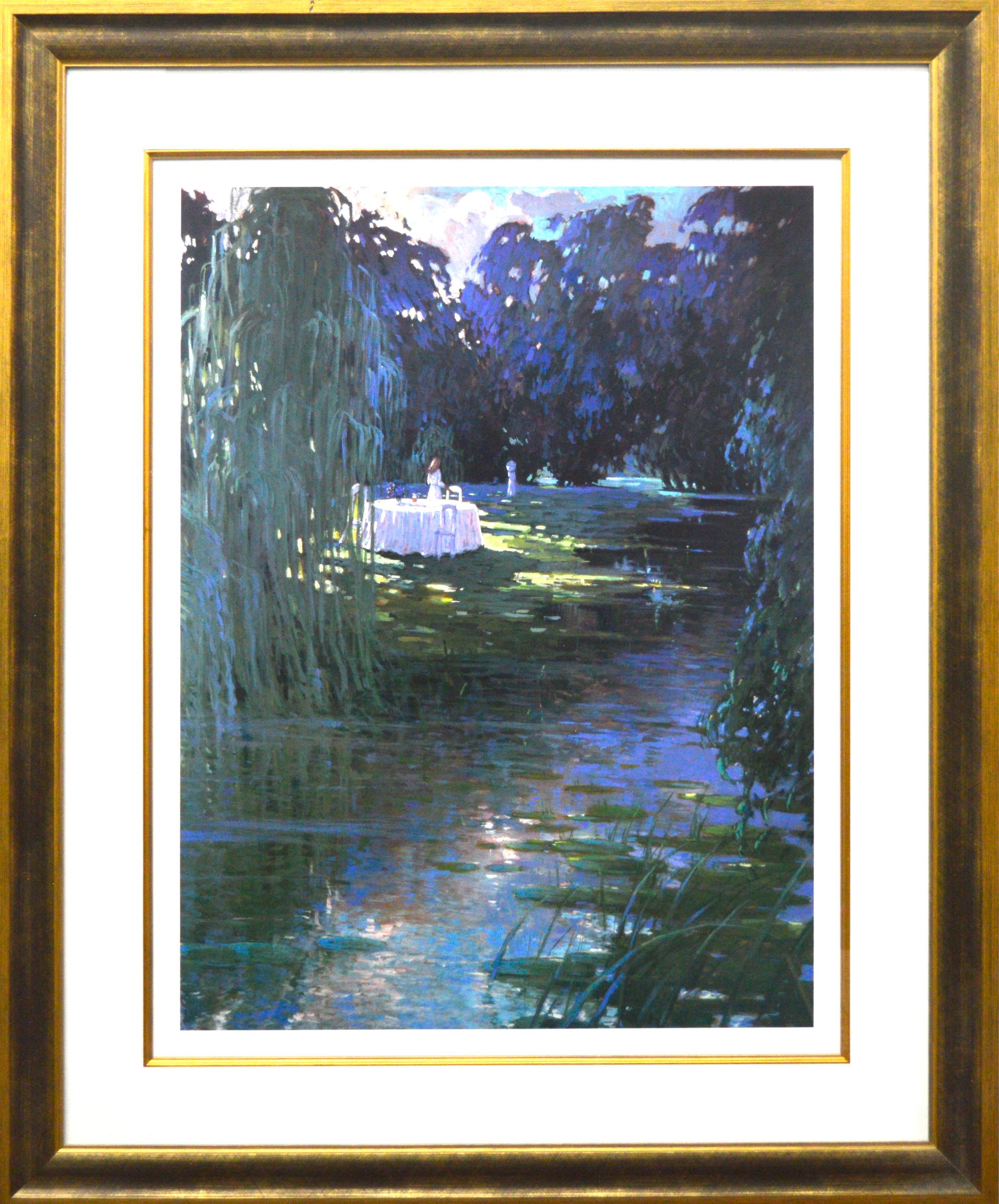 Andre Bertounesque (1937-2005) - Au bord de l'étang