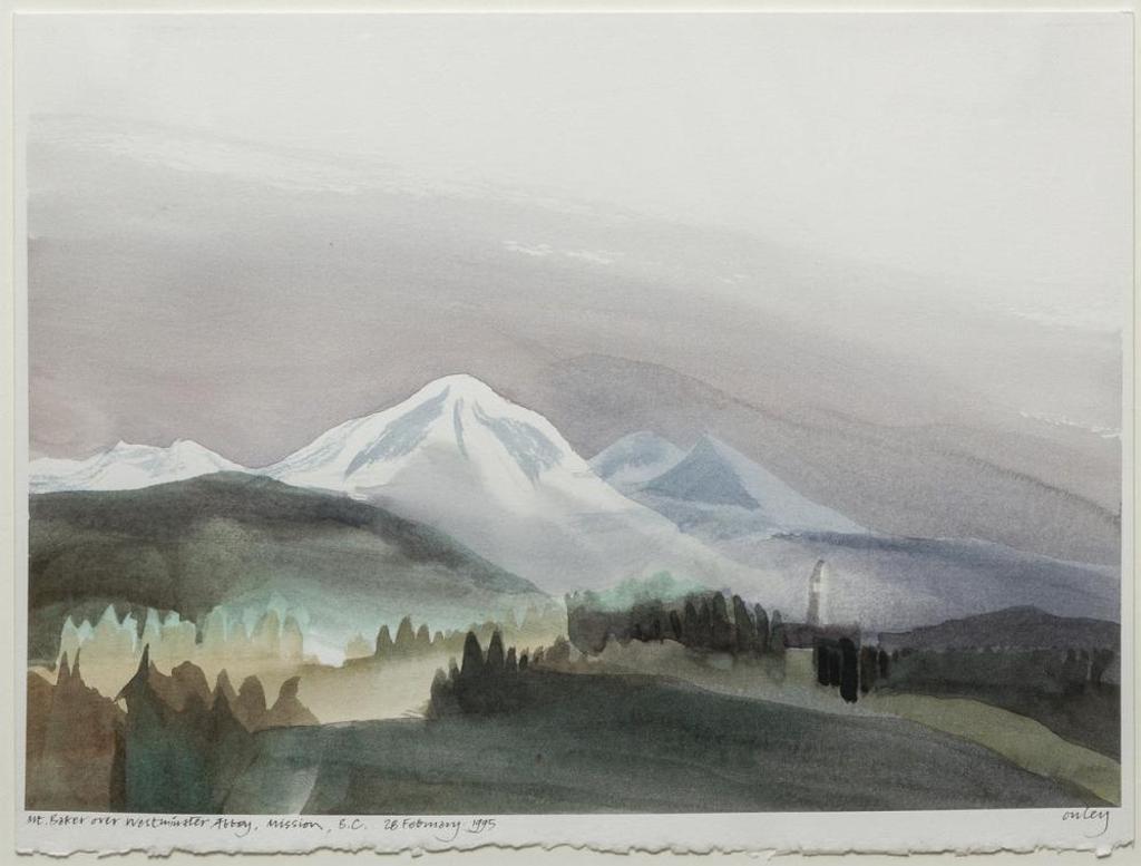 Norman Anthony (Toni) Onley (1928-2004) - Mt. Baker over Westminster Abbey
